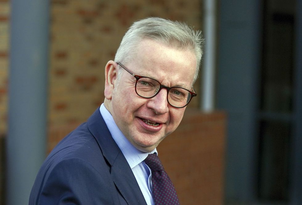 File photo dated 15/10/21 of Communities Secretary Michael Gove who has been criticised for %22using silly voices%22 as he appeared to attempt American and Scouse accents during a broadcast interview where he was talking about the prospect of an emergency budget on BBC Breakfast to deal with the cost-of-living crisis when he broke into the different accents. Issue date: Wednesday May 11, 2022.