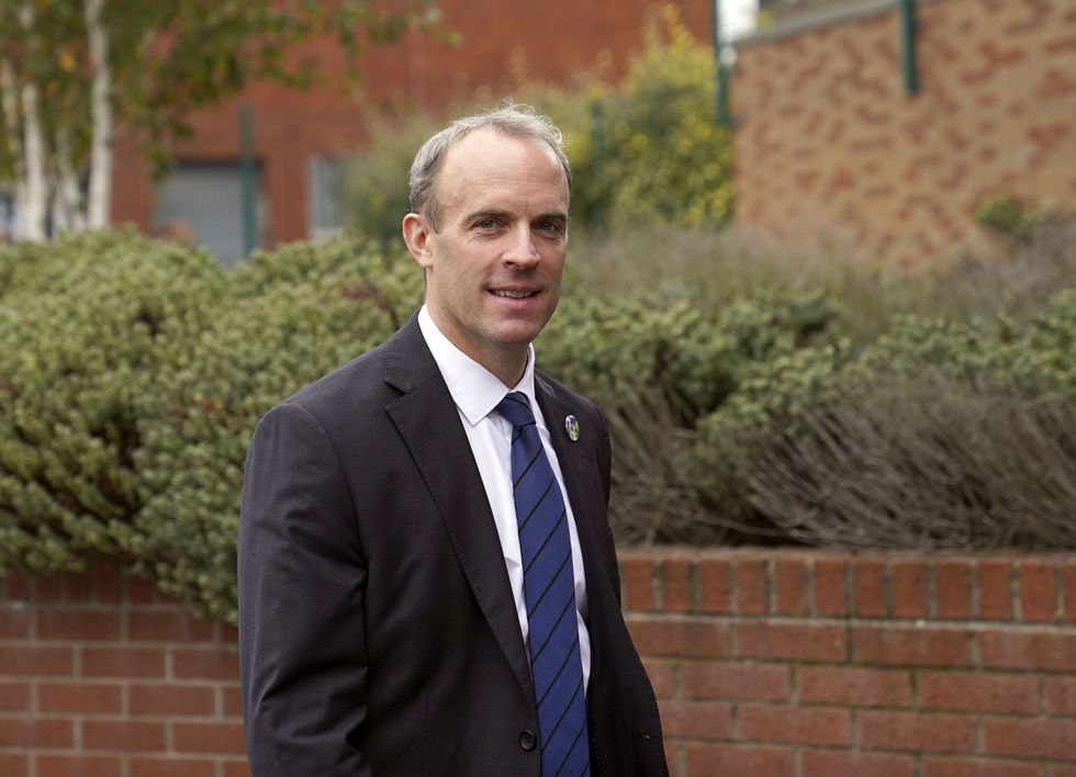 File photo dated 15/10/21 of Justice Minister and Deputy Prime Minister Dominic Raab, who has suggested the Government would bring back controversial measures against noisy protests in the wake of a string of defeats in the Lords.