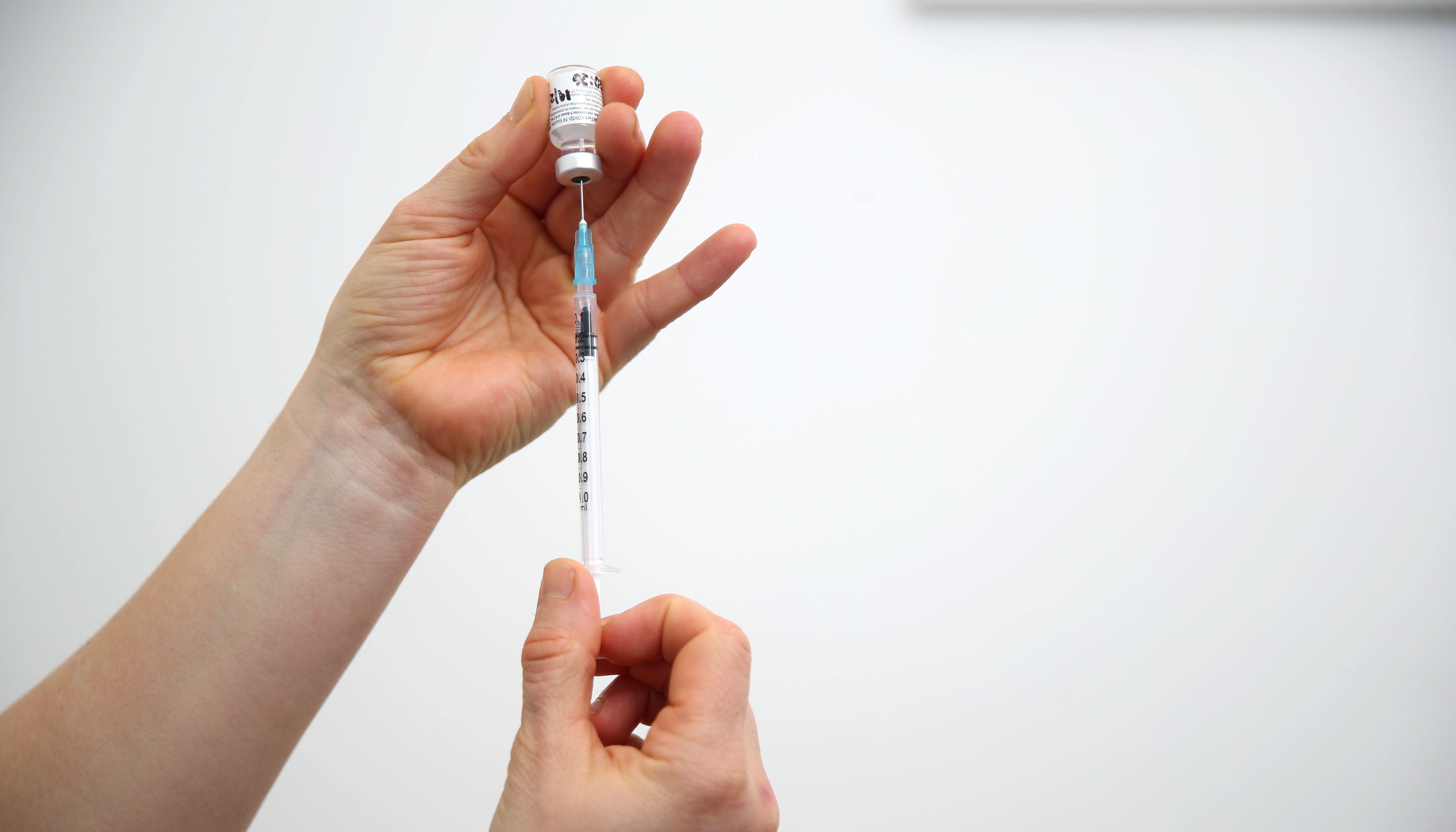 File photo dated 20/11/21 of a vial of Covid-19 vaccine.