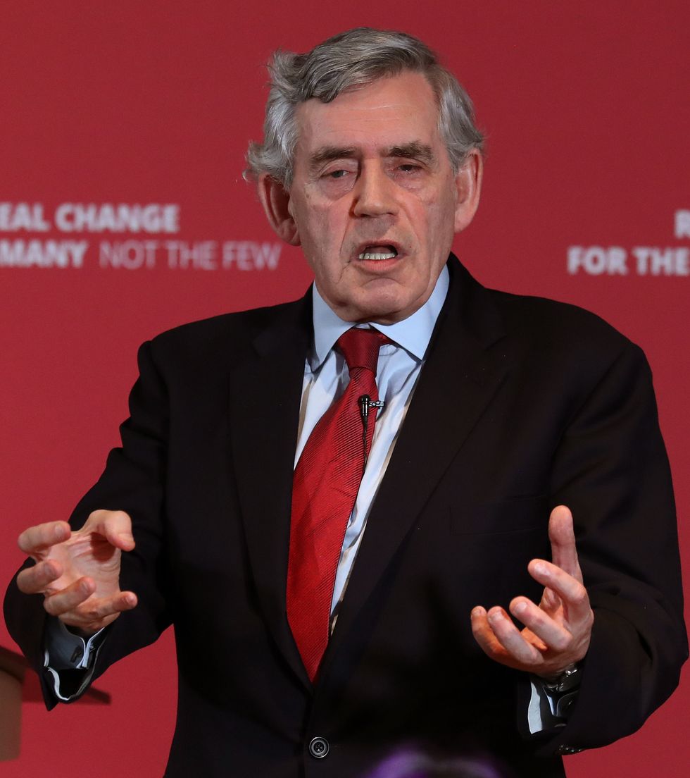 File photo dated 20/5/2019 of Gordon Brown. Politicians, celebrities and trade union leaders are among thousands of people to back an appeal launched by former prime minister Gordon Brown and Save The Children to raise money to tackle the humanitarian crisis in Afghanistan. Issue date: Thursday January 27, 2022.