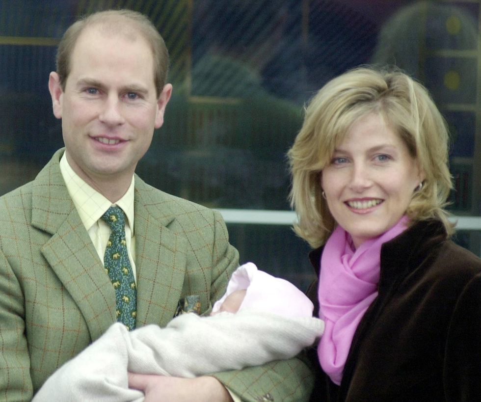 File photo dated 23/11/03 of the Earl and Countess of Wessex leave Frimley Park Hospital in Surrey with their baby daughter. The Queen's granddaughter Lady Louise Windsor is to attend St Andrews University to study English, after receiving her A-level results, Buckingham Palace has said. Issue date: Thursday August 18, 2022.