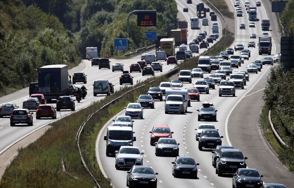 File photo dated 23/8/2019 of traffic makes it's way along the M3 motorway near to Winchester in Hampshire. Drivers are being warned to expect long delays on popular routes during the Platinum Jubilee bank holiday period as nearly 20 million getaway journeys are planned. The RAC estimated that 19.5 million leisure trips by road will take place between Wednesday and Sunday. Issue date: Monday May 30, 2022.