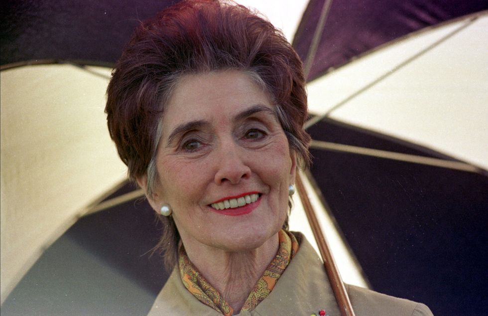 File photo dated 25/02/97 of June Brown, who in character as the long-suffering busy-body Dot Cotton. June Brown, best known for her role as chain-smoking Dot Cotton, has died at the age of 95, the BBC has announced. The actress died at her home in Surrey on Sunday evening with her family by her side.