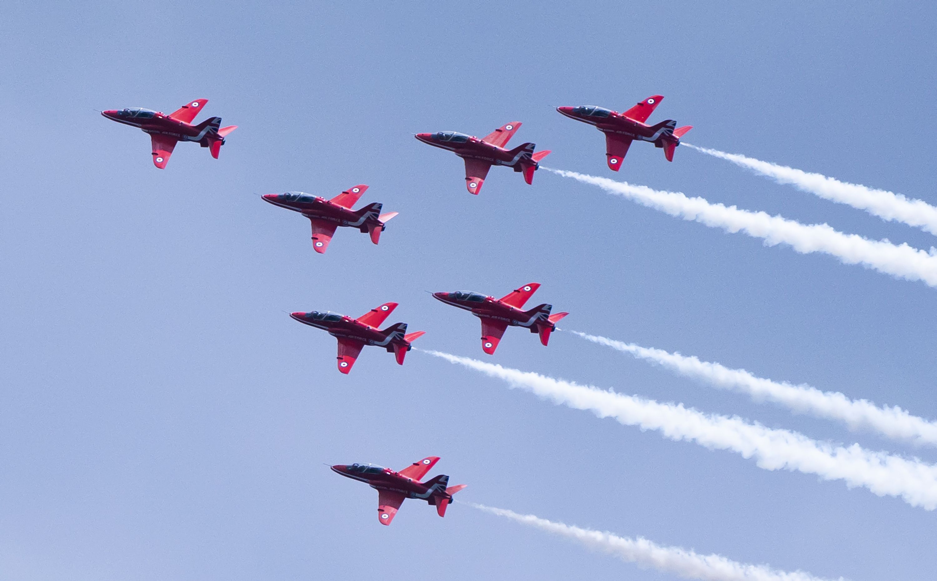 File photo dated 25/06/22 of The Red Arrows performing over Scarborough. Members of the Red Arrows are being investigated over allegations of %22unacceptable behaviour%22 such as misogyny, bullying and sexual harassment. Issue date: Wednesday August 24, 2022.