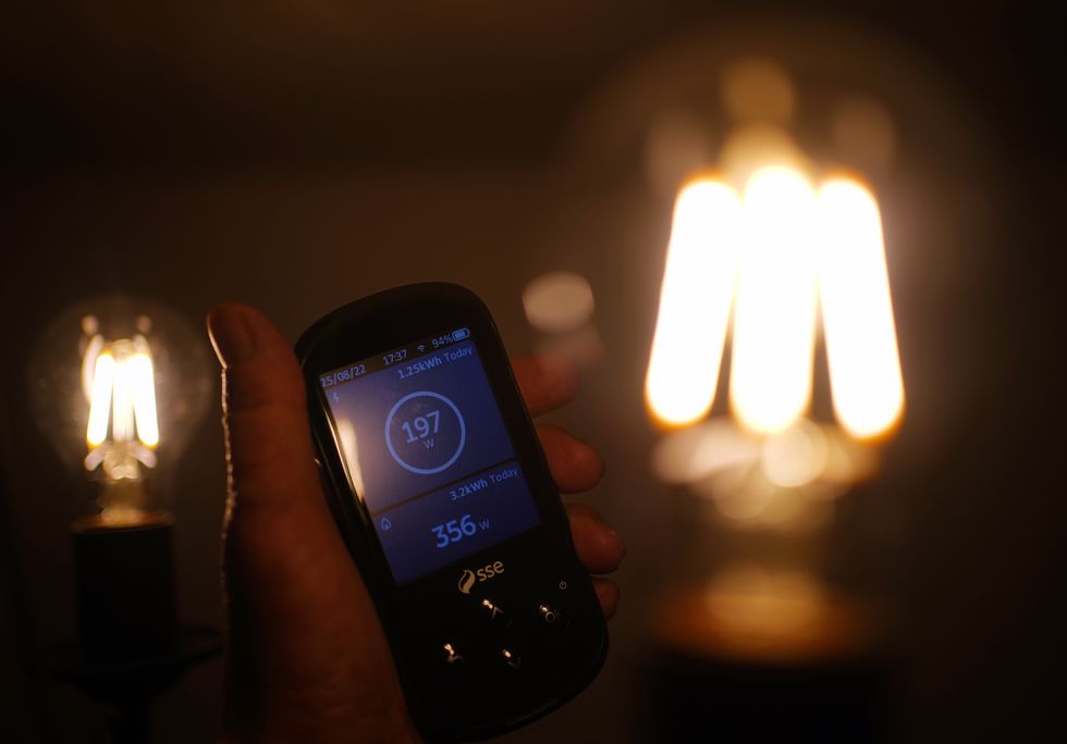 File photo dated 25/08/22 of a handheld smart meter for household energy usage, as Britain's largest energy supplier will become the latest to pay its customers to reduce the amount of electricity that they use during peak hours in order to help take pressure off the grid.