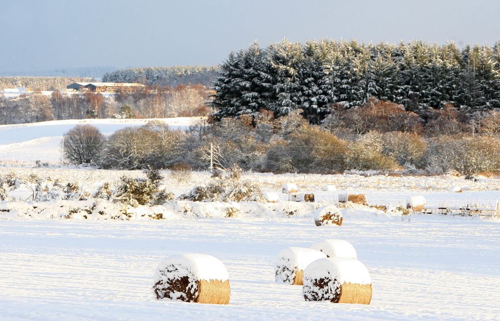 File photo dated 26/11/10 of snow covered fields near Banchory, Scotland, as a body representing landowners has told ministers that large parcels of land owned by a single entity are not a bad thing, as a consultation on new land reform laws is set to close.