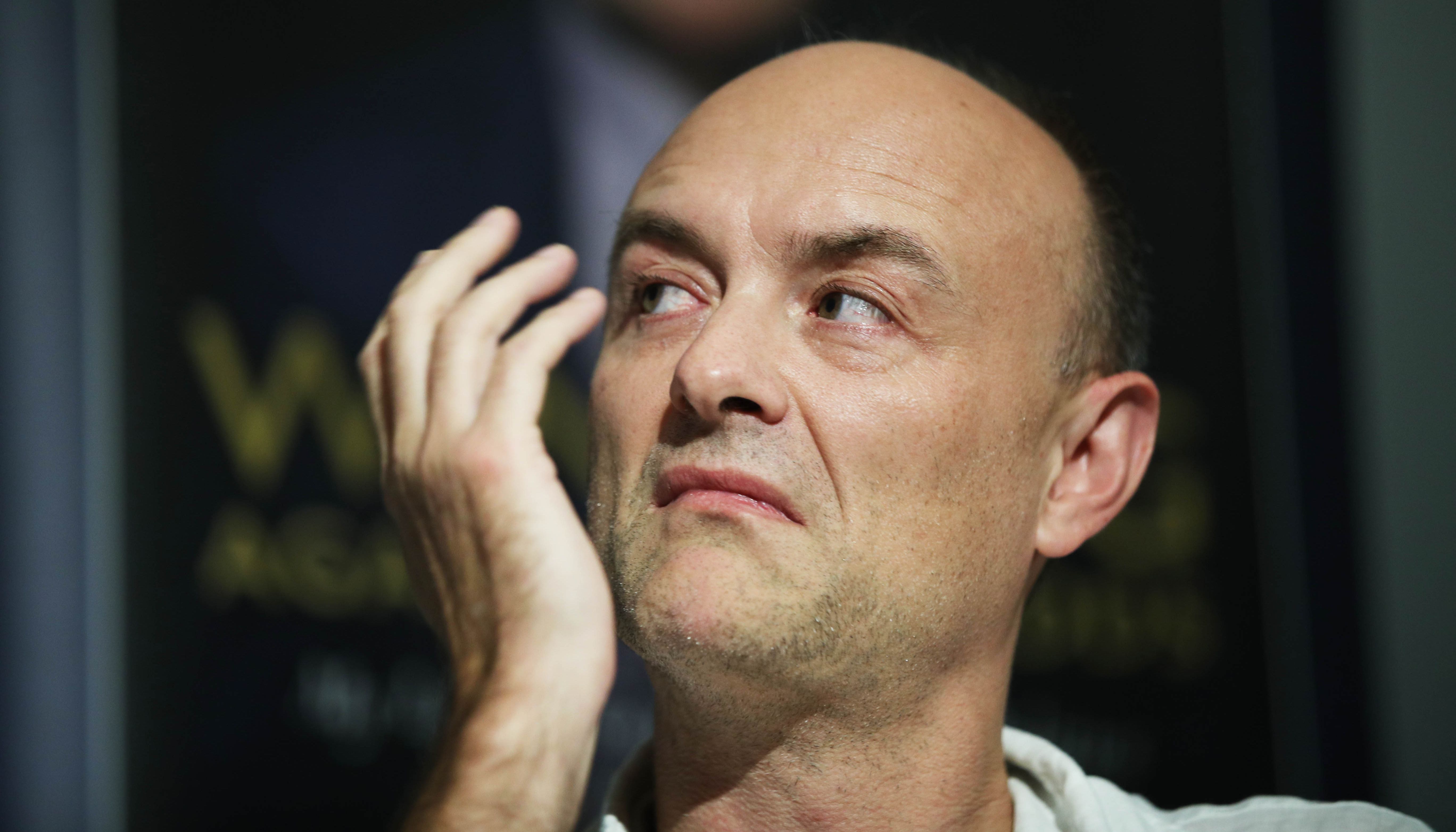 File photo dated 26/9/2019 of the Prime Minister's former aide Dominic Cummings, who left Downing Street in November, who has published a screenshot purporting to show an exchange between himself and the Prime Minister. The image showed Mr Cummings criticising Health Secretary Matt Hancock over testing, to which a contact purporting to be the Prime Minister replied: %22Totally f****** hopeless.%22 Issue date: Wednesday June 16, 2021.