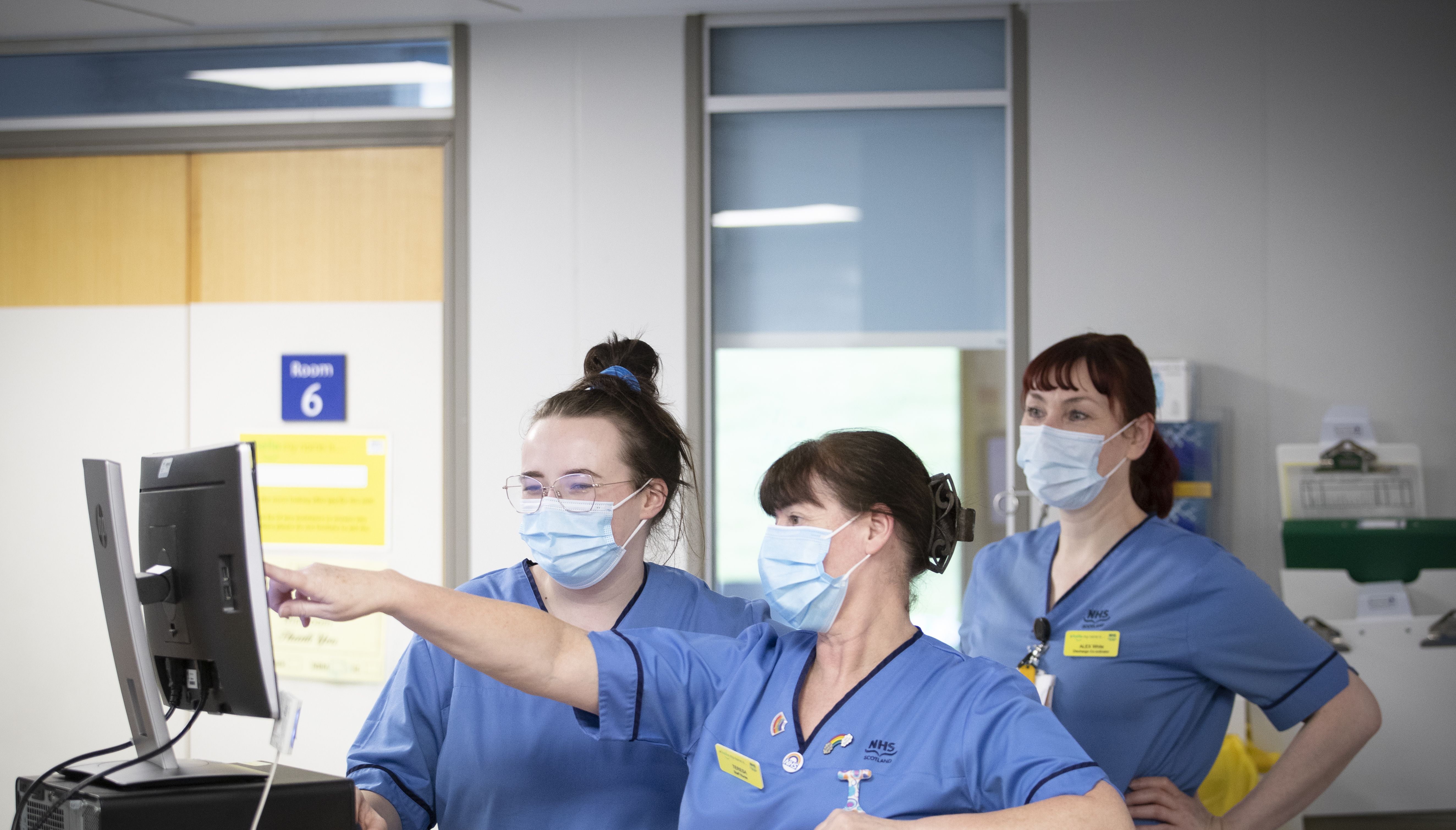 File photo dated 27/01/21 of nurses working at the nurses station. Nurses across the UK have voted to strike in the first ever national action over a pay dispute. The strike ballot among more than 300,000 members of the Royal College of Nursing (RCN) was the biggest ever in the union's 106-year history. Issue date: Saturday November 5, 2022.