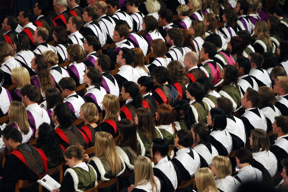 File photo dated 27/06/08 of graduates from Edinburgh University at a graduation ceremony, as the UK Government's response to a Westminster committee's suggestions for Scottish universities has been %22disappointing%22, its chairman has said.