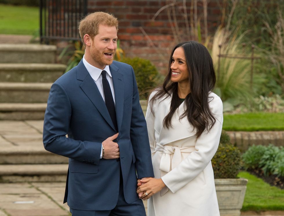 File photo dated 27/11/17 of the Duke and Duchess of Sussex, then Prince Harry and Meghan Markle, in the Sunken Garden at Kensington Palace, London, after the announcement of their engagement. The Duchess of Sussex has expressed her frustration at being told a %22million times over%22 that she was lucky the Duke of Sussex had chosen her when they became engaged in her latest Archetypes podcast for Spotify. Issue date: Tuesday September 6, 2022.