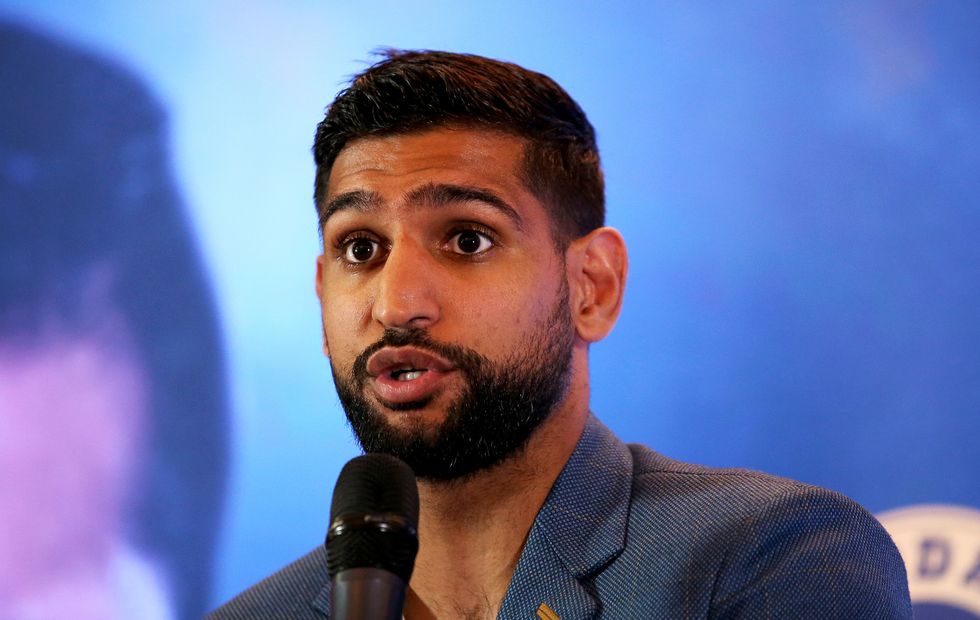 File photo dated 6/6/2019 of boxer Amir Khan who has said he was escorted from a flight in the US by police "for no reason". The 34-year-old, who has also appeared on reality television shows including I'm A Celebrity Get Me Out Of Here!, claimed he had been "banned" by American Airlines. Issue date: Saturday September 18, 2021.