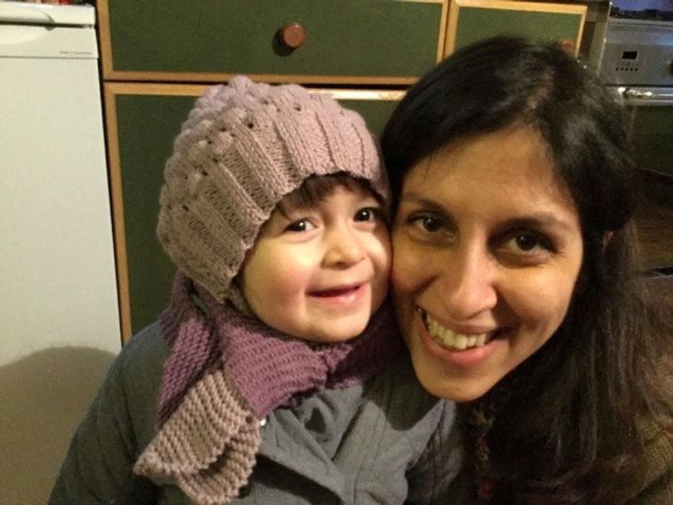 FILE PHOTO: Nazanin Zaghari-Ratcliffe and her daughter Gabriella pose for a photo in London, Britain February 7, 2016. Picture taken February 7, 2016. Karl Brandt/Courtesy of Free Nazanin campaign/Handout via REUTERS/File Photo ATTENTION EDITORS - THIS PICTURE WAS PROVIDED BY A THIRD PARTY. FOR EDITORIAL USE ONLY.