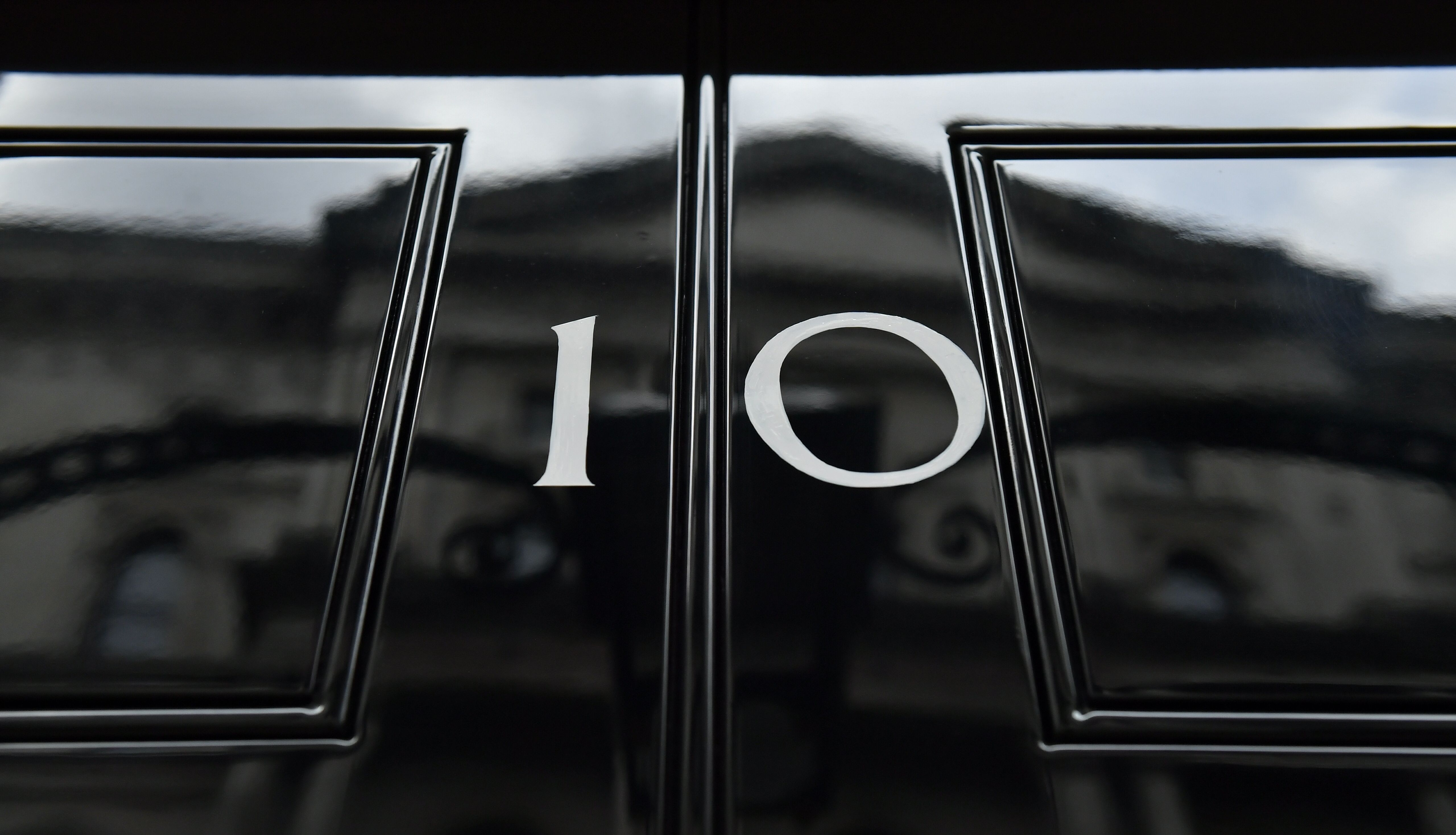 File photo of the front door of number 10 Downing Street
