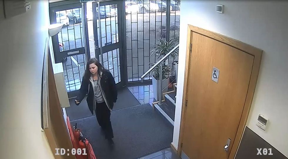 File screengrab from handout CCTV issued by Thames Valley Police of Leah Croucher arriving for work the day before she went missing.. Detectives from Thames Valley Police have launched a murder inquiry after discovering personal possessions belonging to Leah Croucher who was 19 when she was reported missing in February 2019. Issue date: Wednesday October 12, 2022.