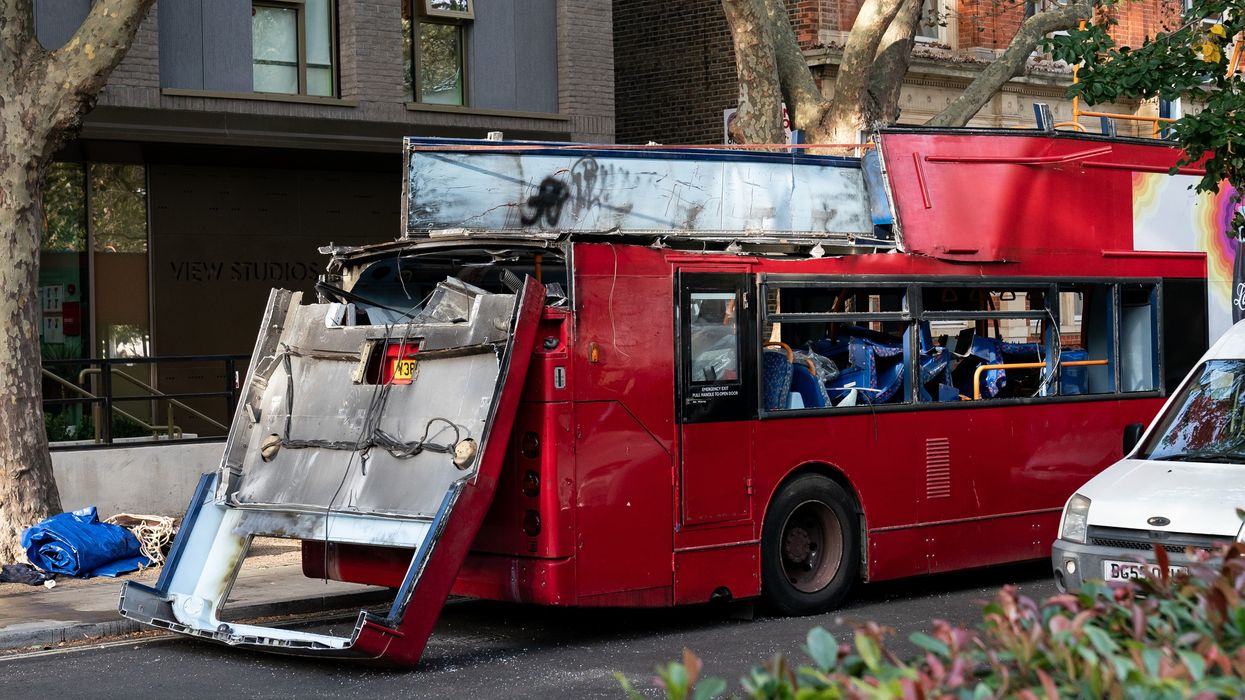Filming of 7/7 bombing recreation in London
