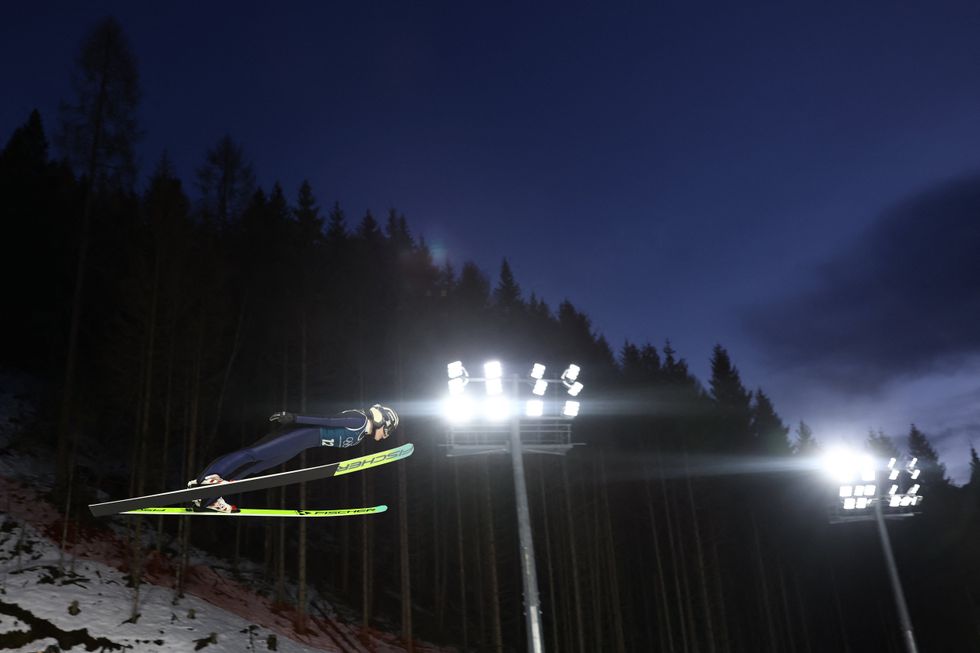 Finland had won gold at the ski jumping, leading to celebrations