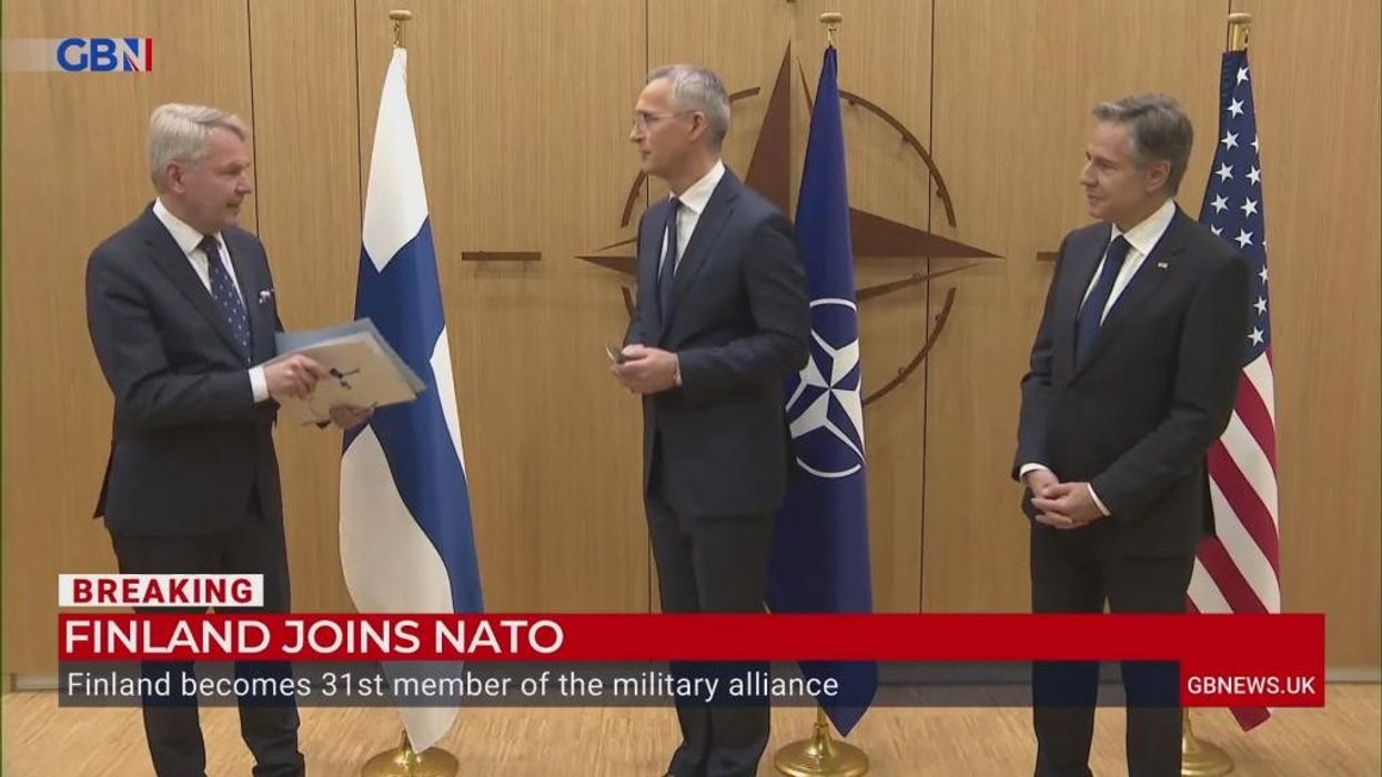 Finland joins Nato as Rishi Sunak celebrates alliance ‘to defend freedom in Europe’