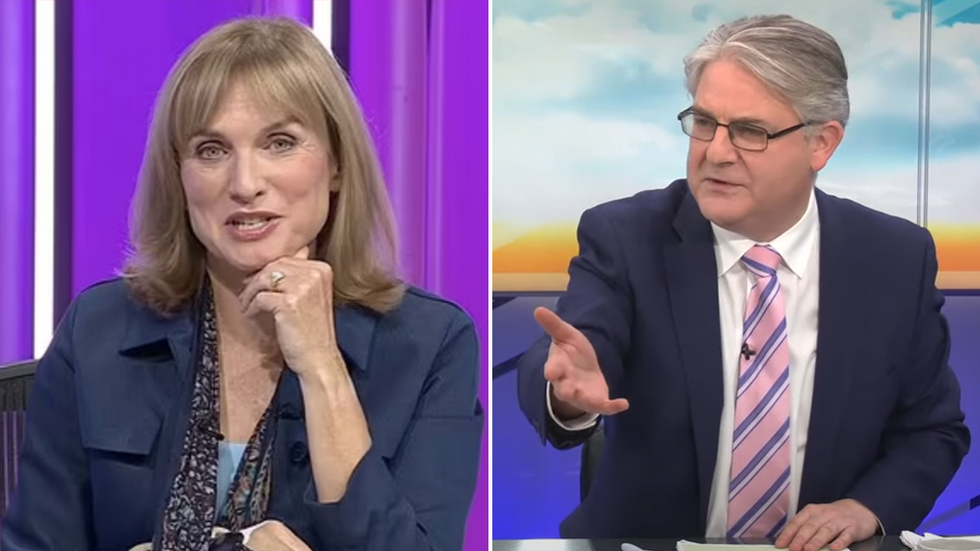 Fiona Bruce and Phillip Davies