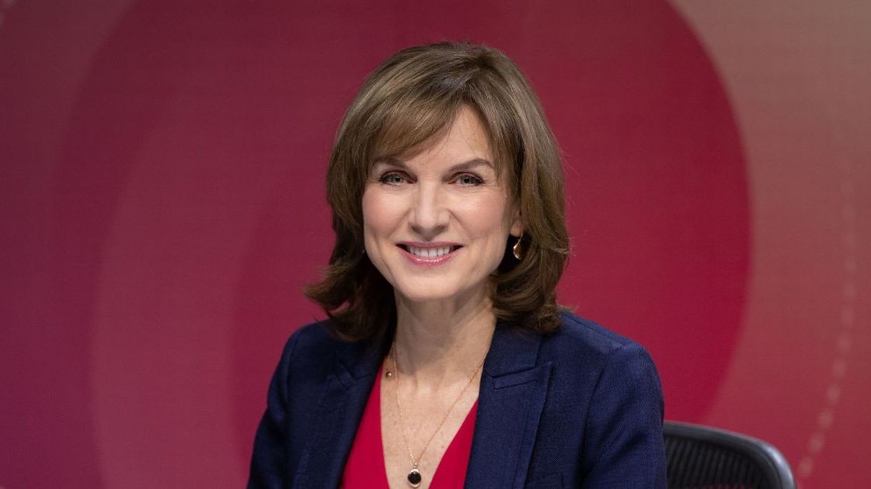 Fiona Bruce on the BBC Question Time set
