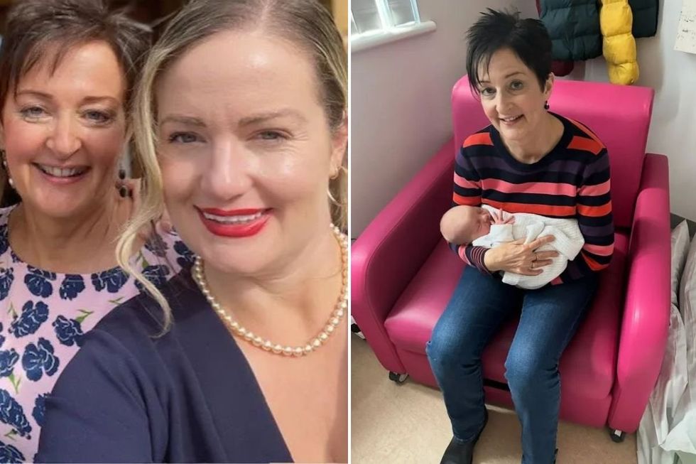 FIONA WITH HER MOTHER ANNE (L)