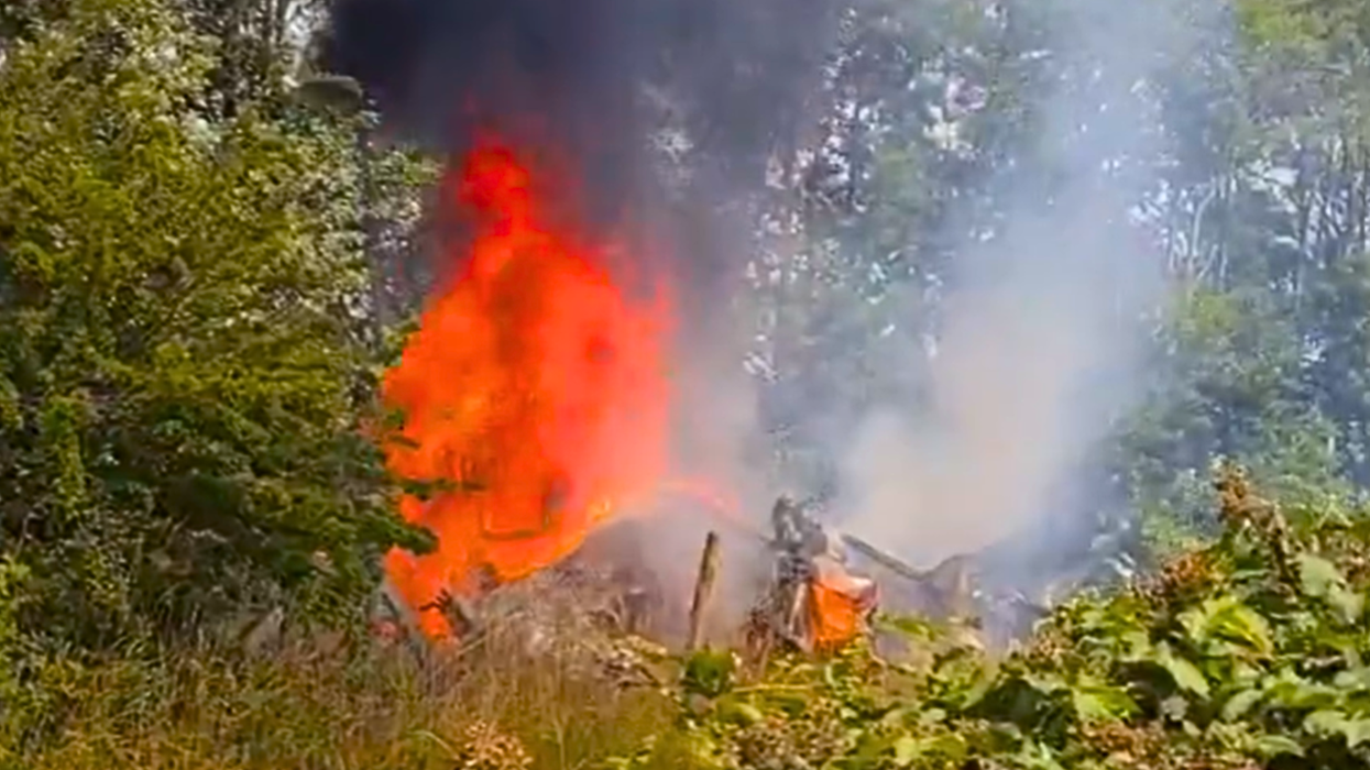 Fire after Teynham crash