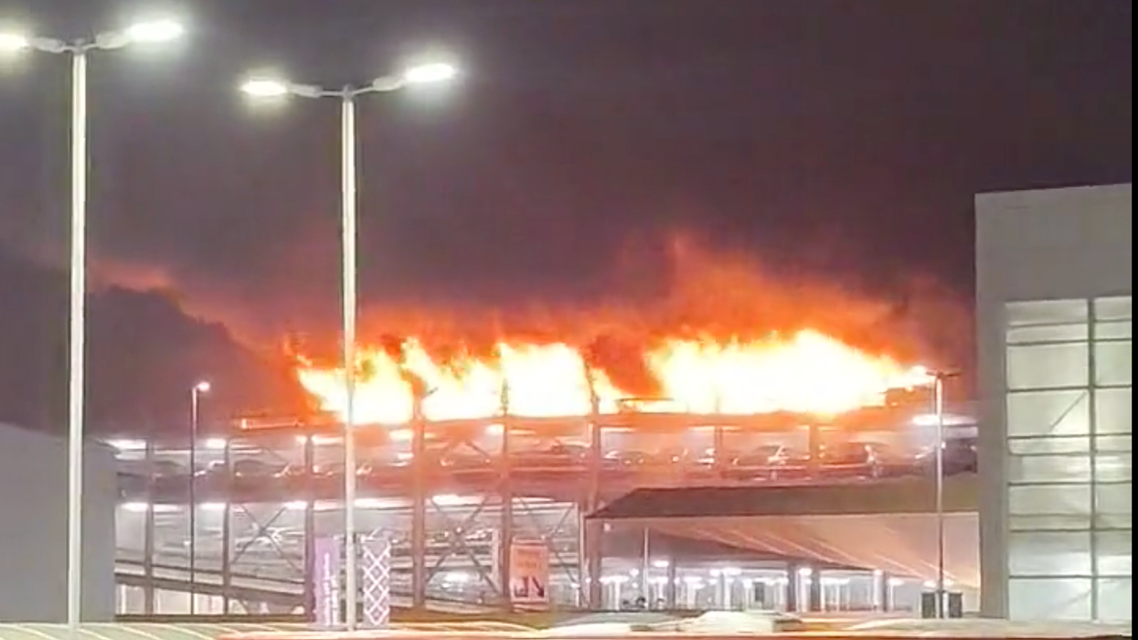 Fire at Luton Airport