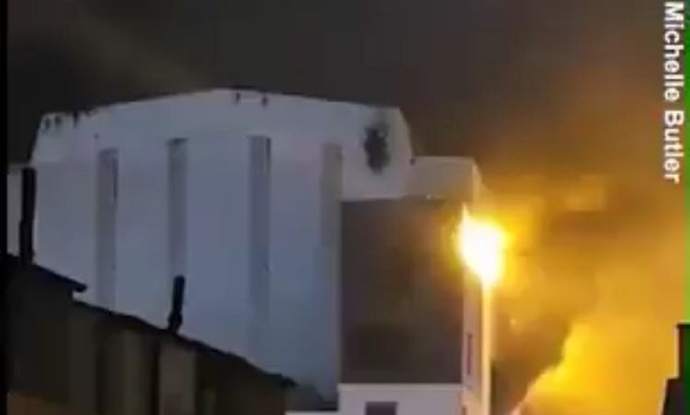 Fire at the shipyard