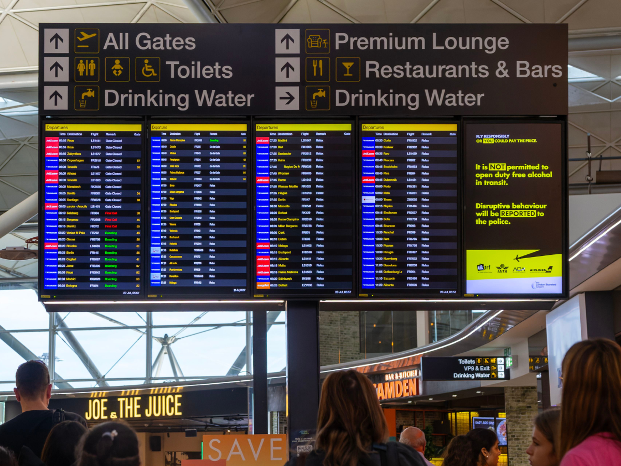 Fire breaks out at Stansted Airport with passengers forced to evacuate and flights delayed