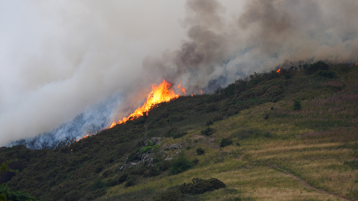 Fire broke out at Arthur's Seat