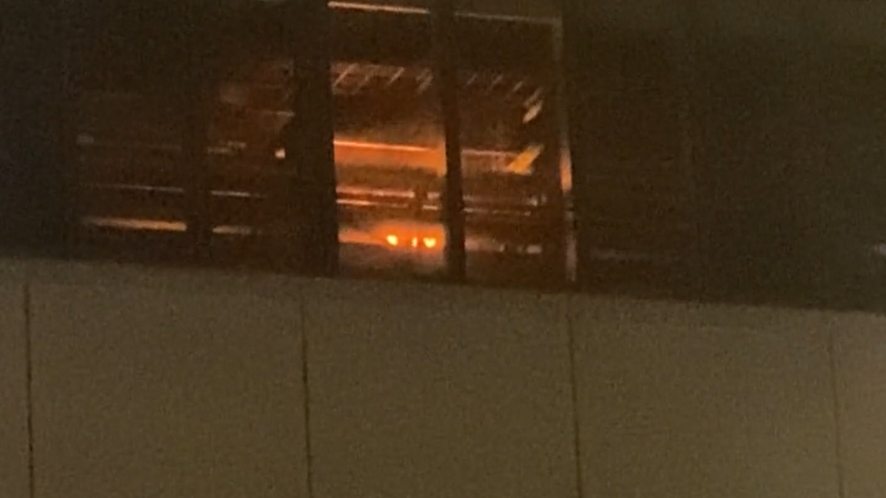 Fire broke out at the building