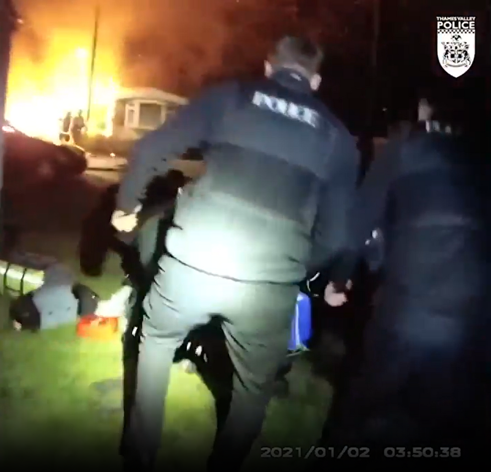 Fire caravan park
