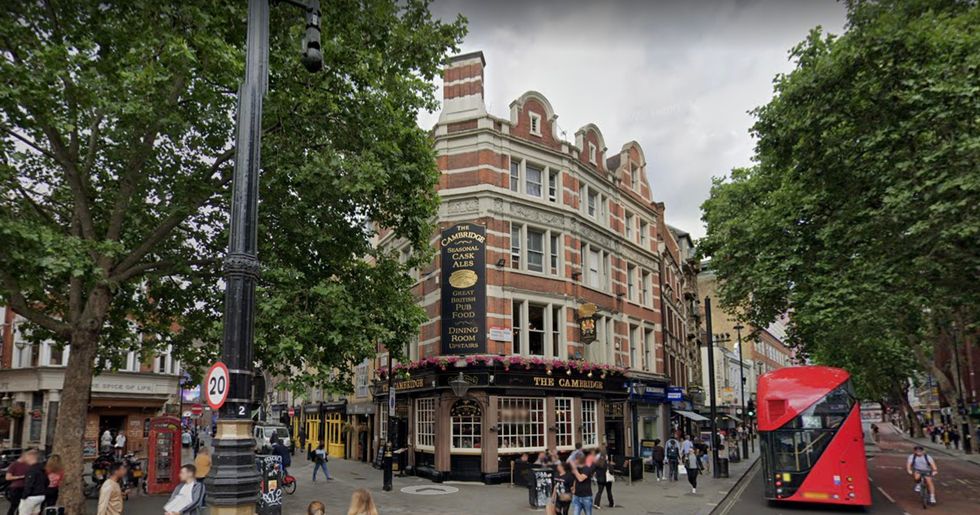 Fire crews were able to free the man and the London Ambulance Service proceeded to attend to him but he later died