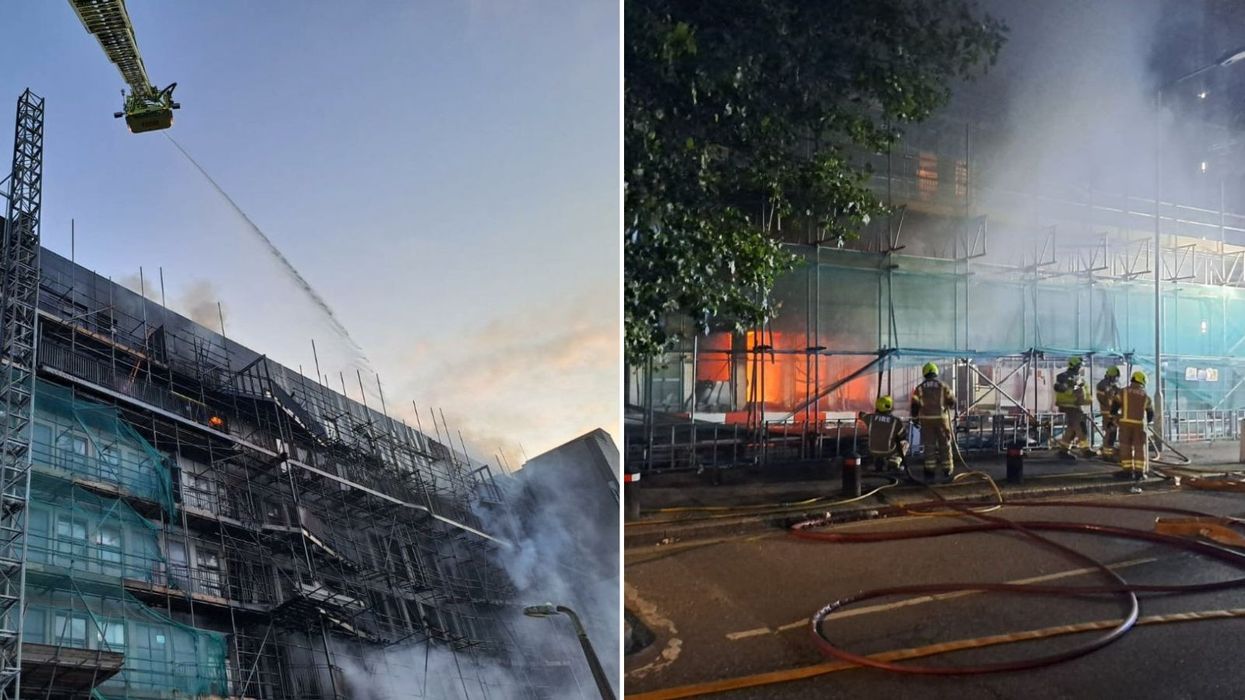 Fire in East London