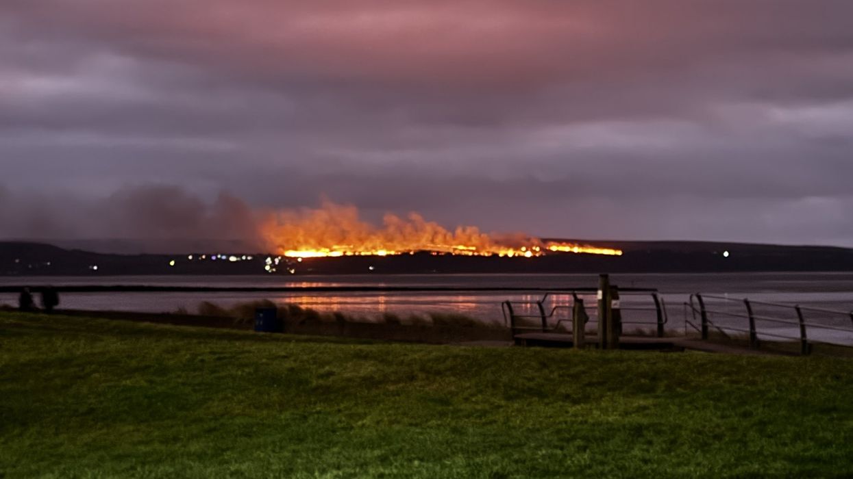 Fire in Gower