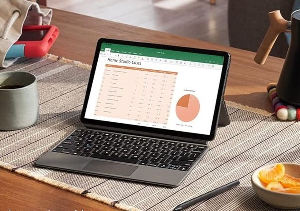 Fire Max 11 tablet on table