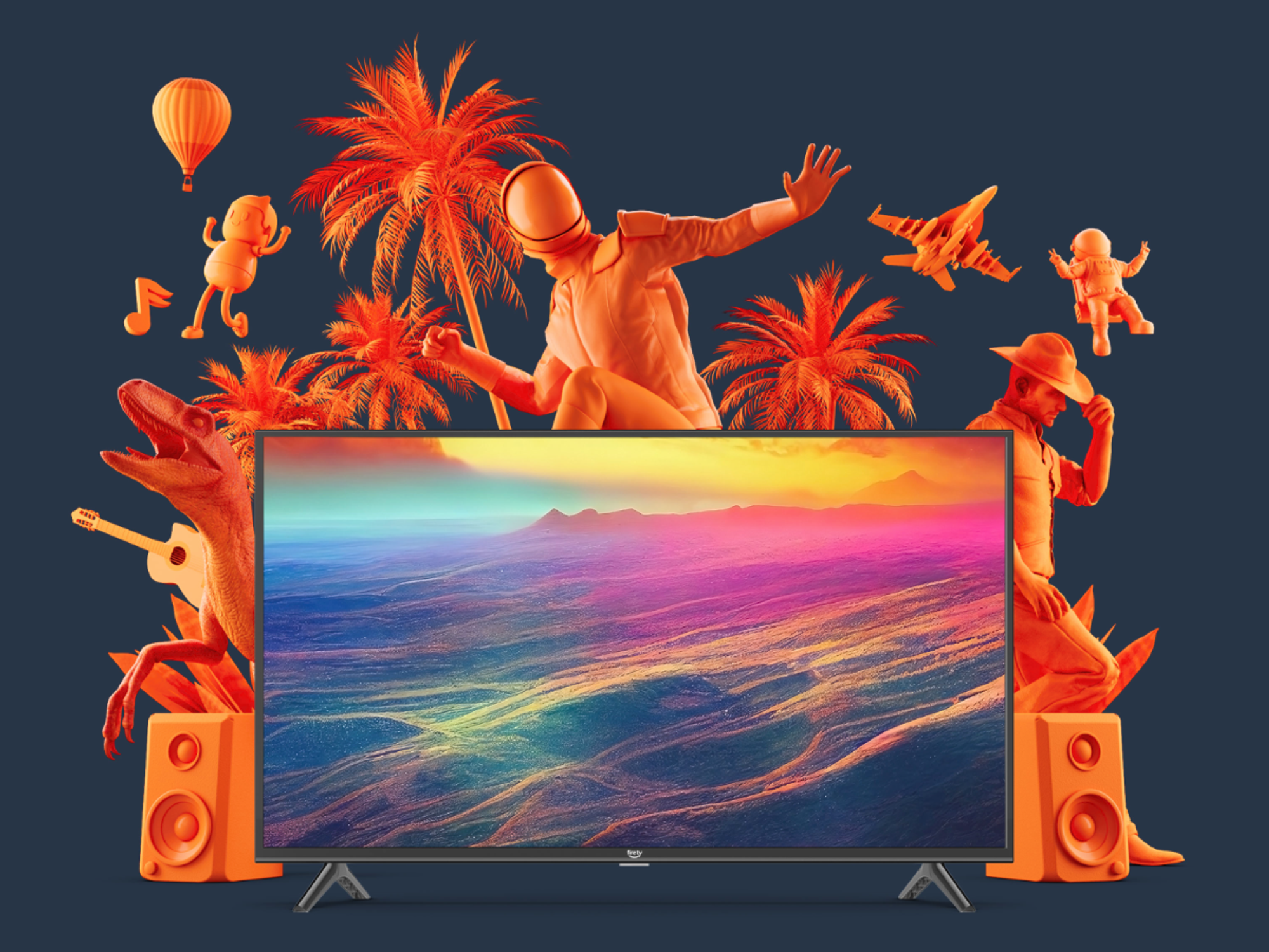 fire tv 2-series on a blue background