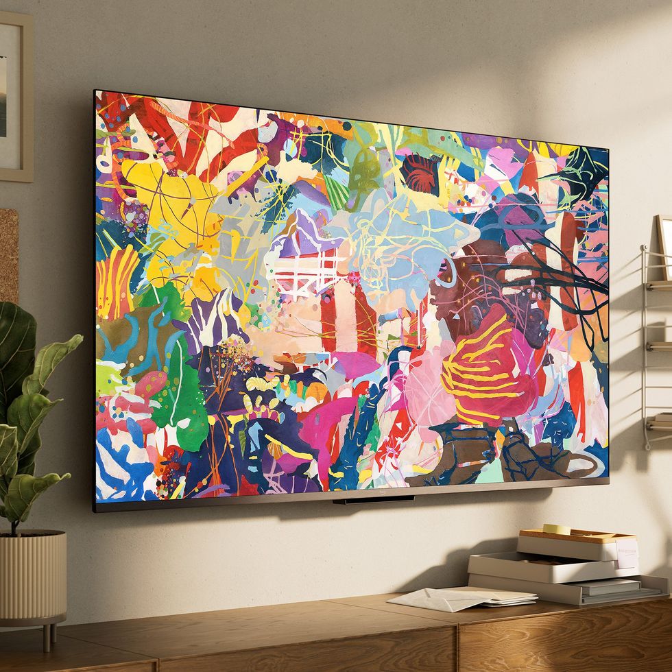 fire tv 4-series showing artwork on the wall of a house