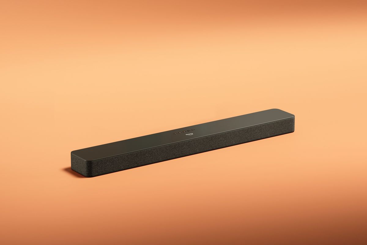 fire tv soundbar plus on orange background