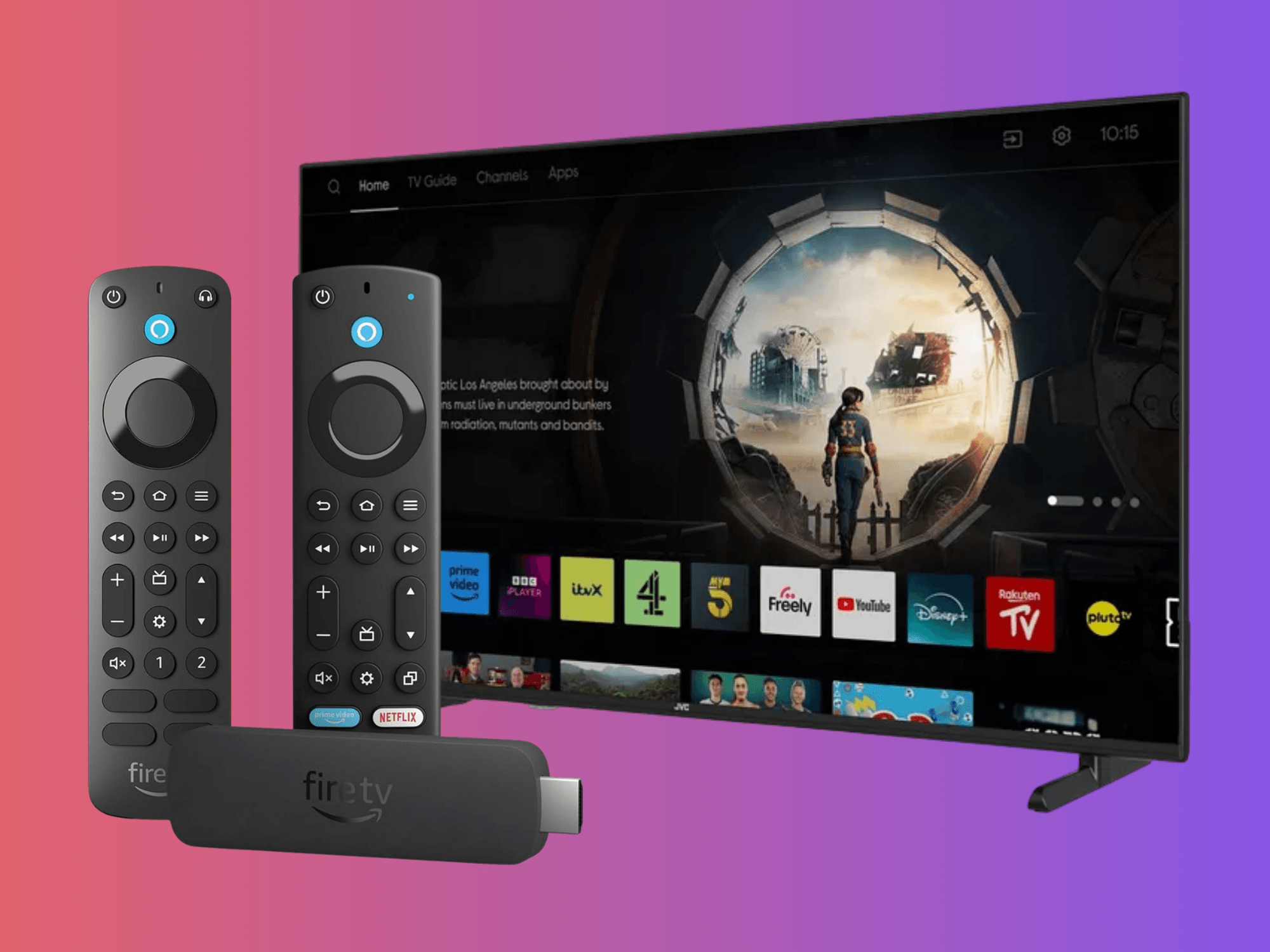 Fire TV Stick 4K Max in front of a TV