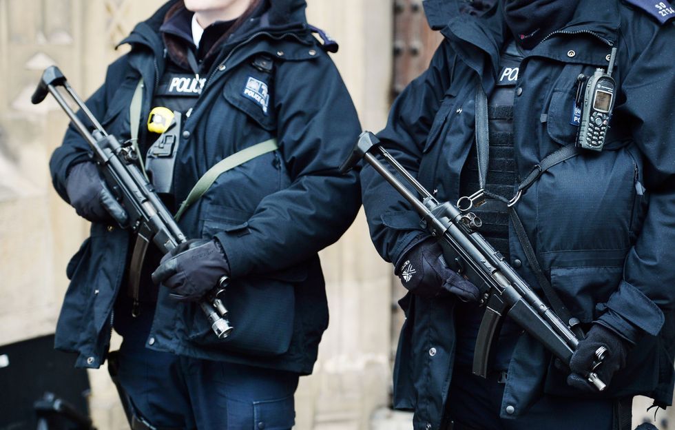 Firearms officers in London