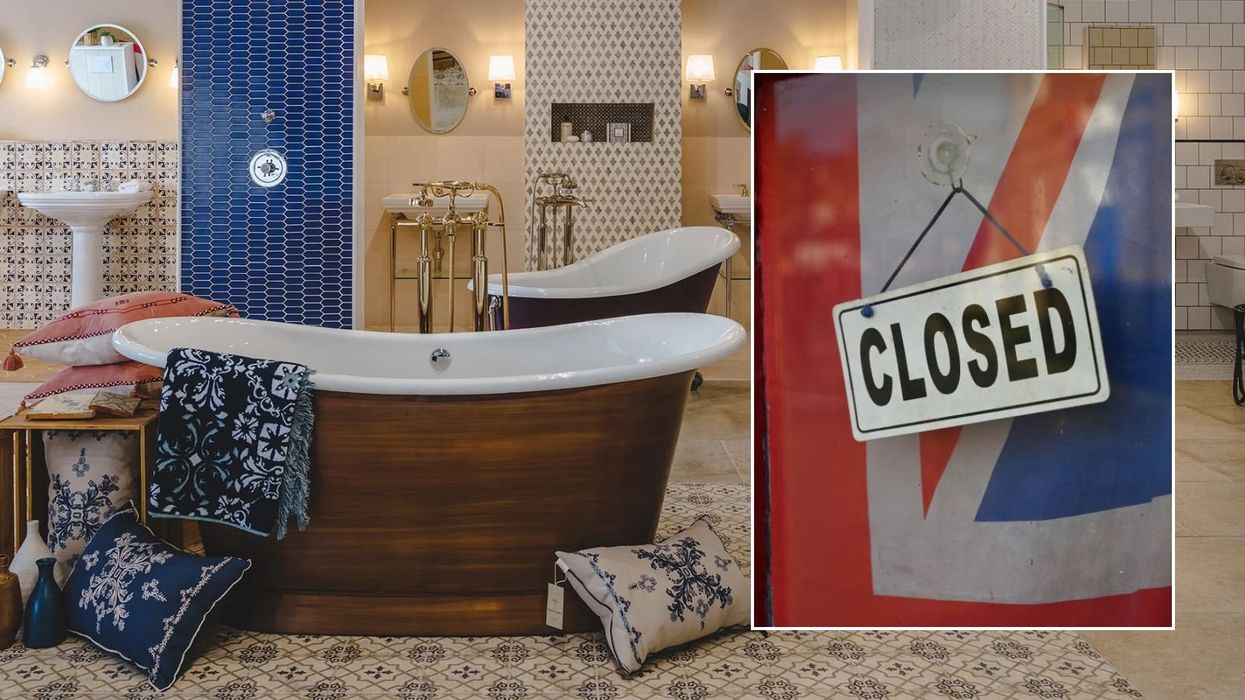 Fired Earth products and closed sign