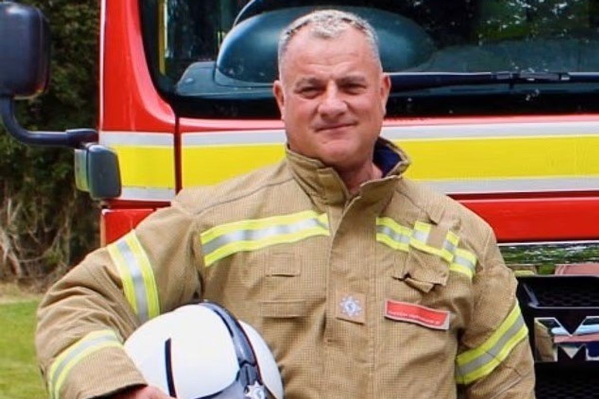 Firefighter Simon Bailey