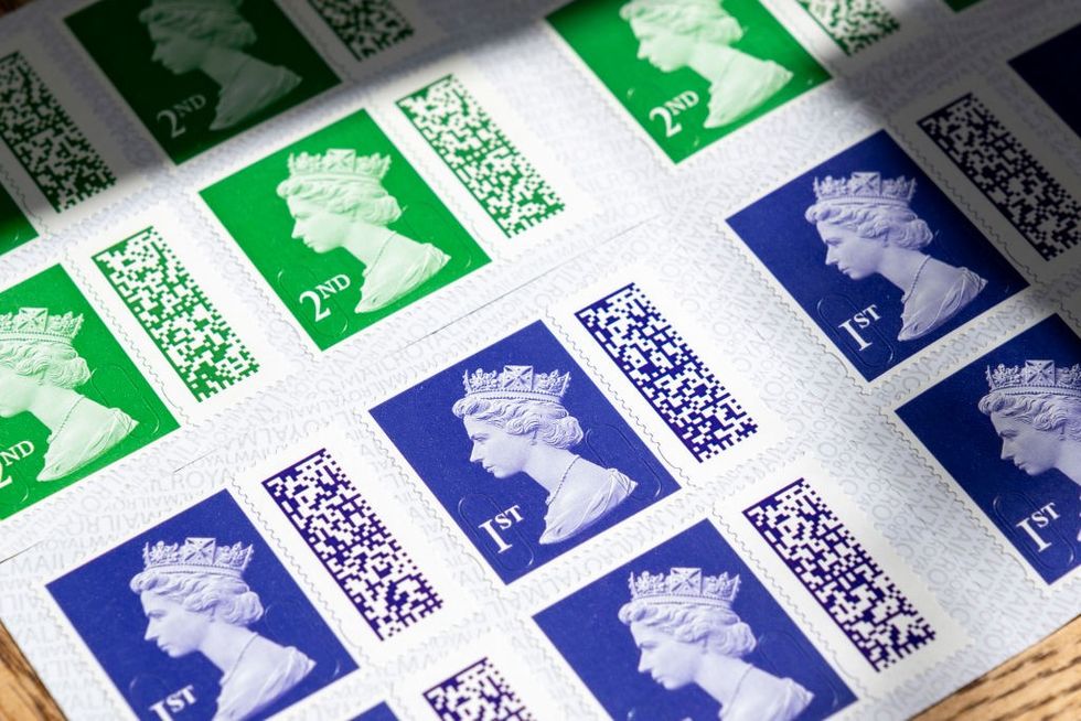 First and second class stamps