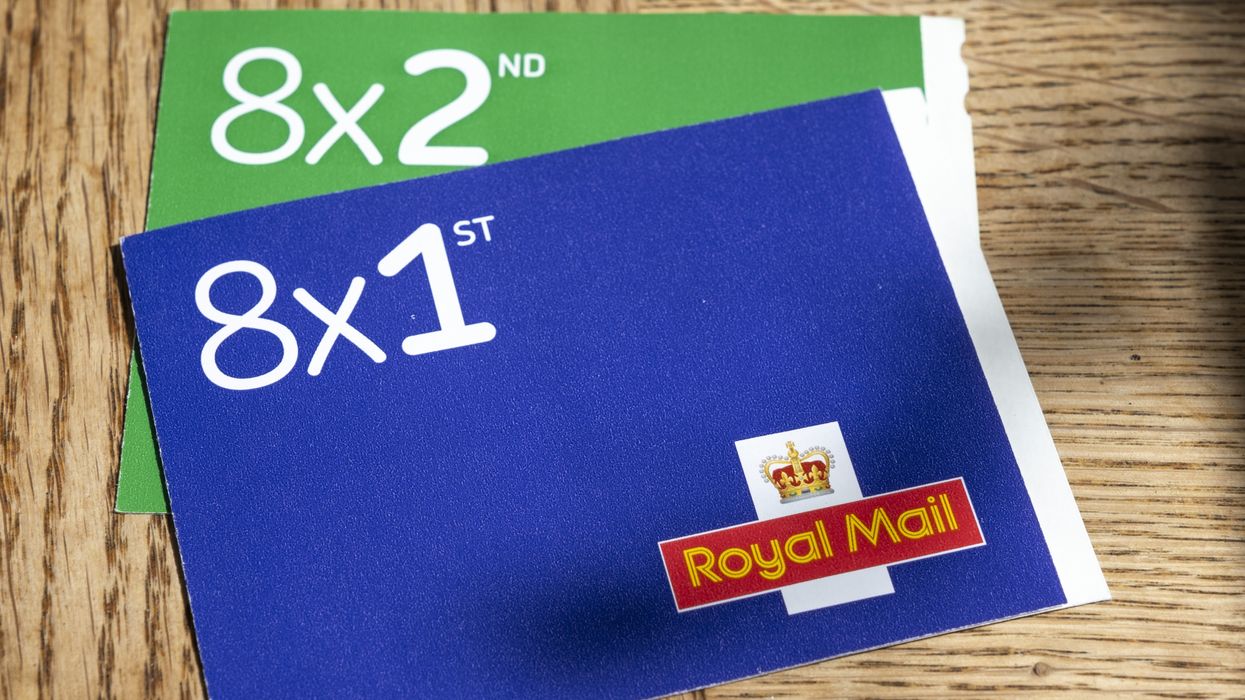 First Class stamp book and Second Class stamp book in pictures