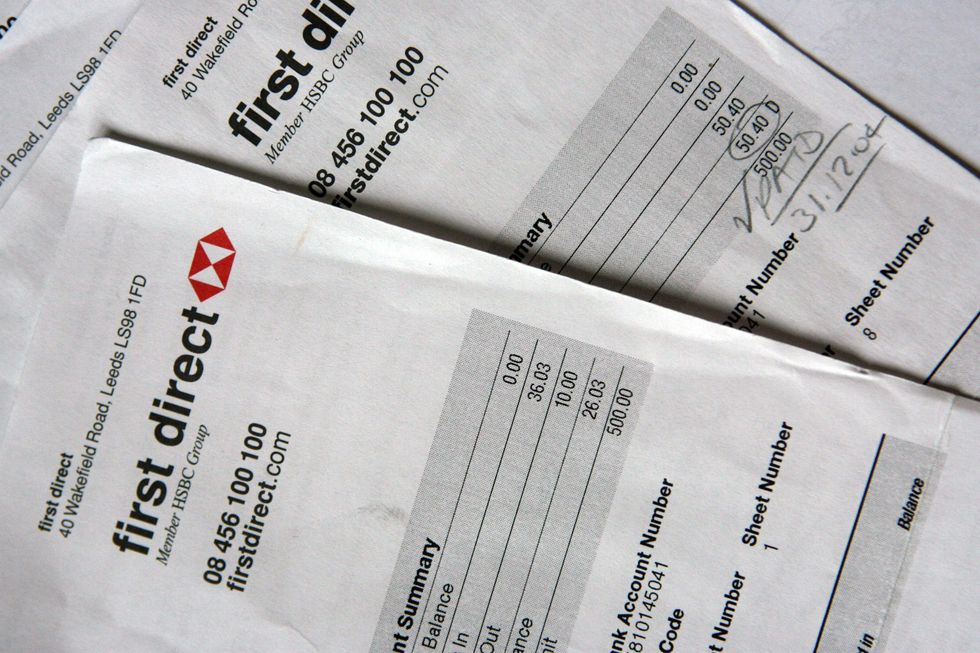 First Direct receipts