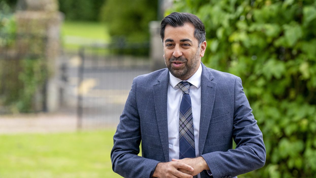 First Minister Humza Yousaf during a visit to Gilven House supported accommodation facility in Glenrothes