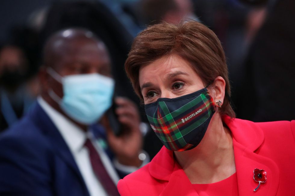 First Minister Nicola Sturgeon attends the opening ceremony for the Cop26 summit at the Scottish Event Campus (SEC) in Glasgow.