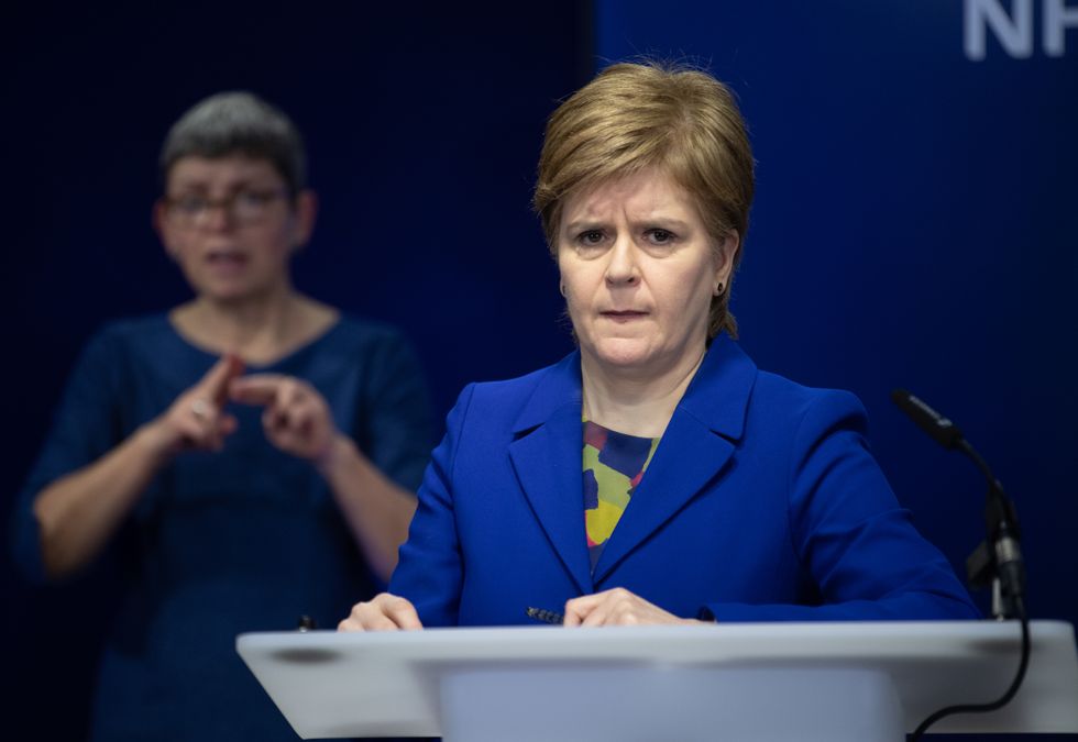 First Minister Nicola Sturgeon during a press conference on winter pressures in the NHS, at St Andrews House in Edinburgh. Picture date: Monday January 16, 2023.