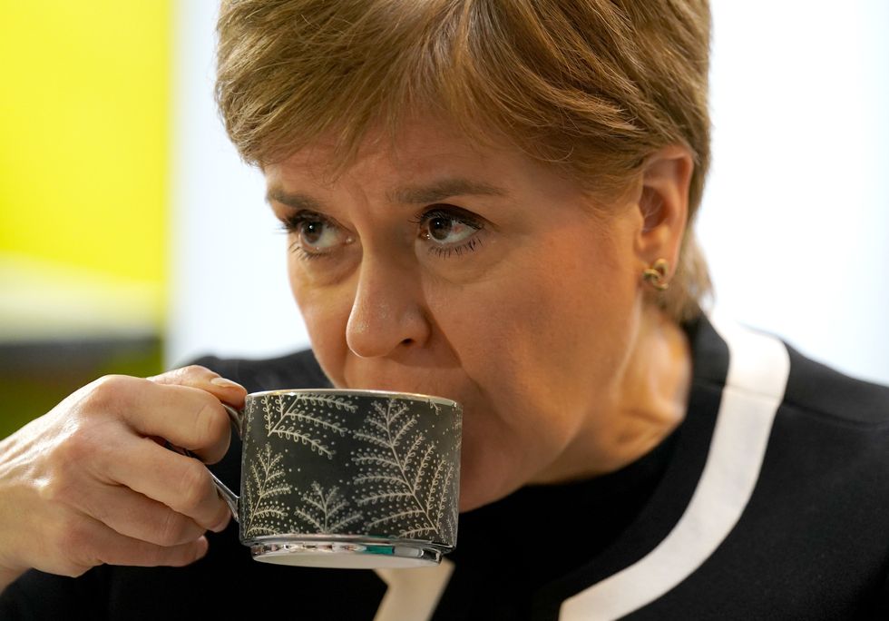 First Minister Nicola Sturgeon during her visit to Buchanan Street Residential Children's Home in Coatbridge