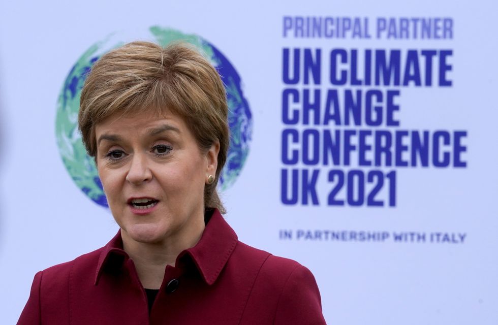 First Minister Nicola Sturgeon during her visit to Scottish Power Cumbernauld.